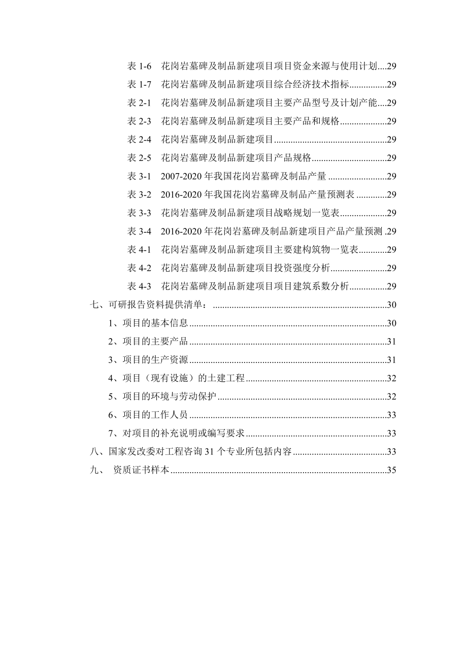 花岗岩墓碑及制品项目可行性研究报告.docx_第3页