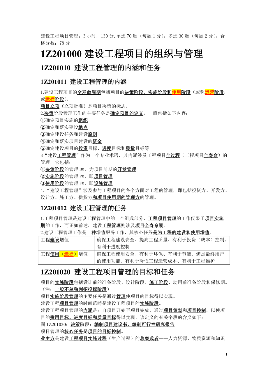 建设工程项目管理总结.docx_第1页