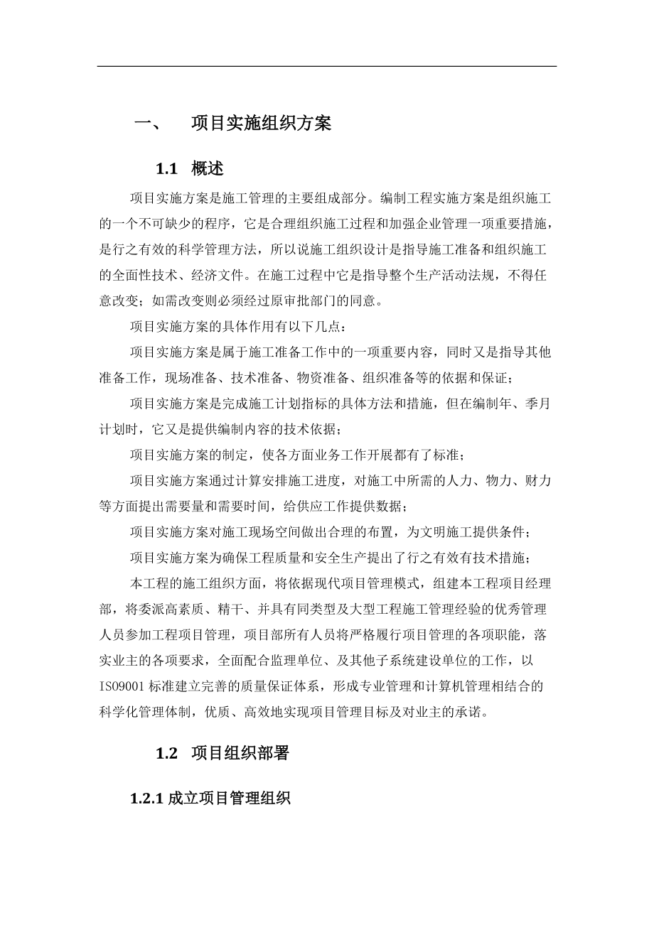 某项目实施组织方案.docx_第1页