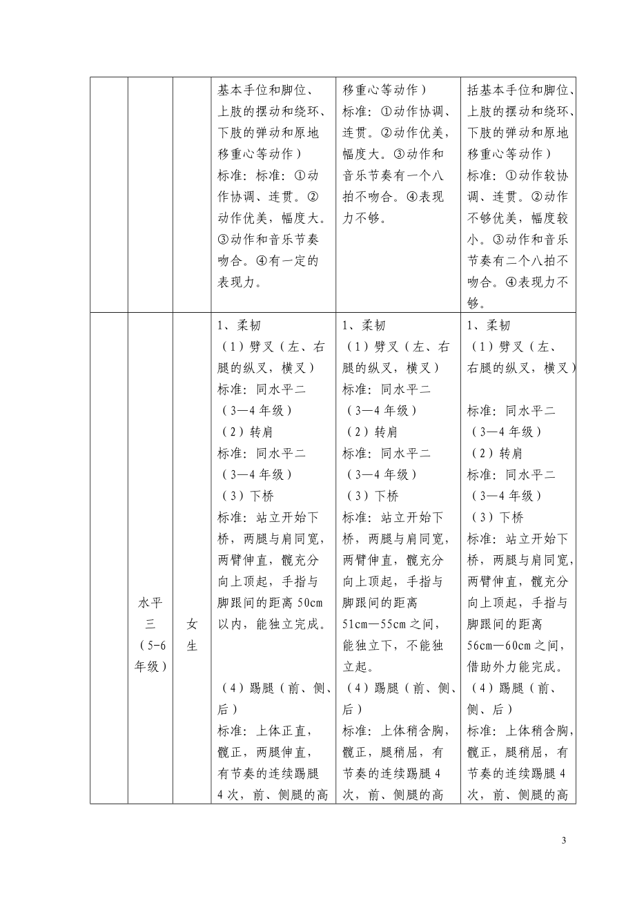 国家“体育、艺术2+1项目”技能标准(试行)(DOC74页).doc_第3页