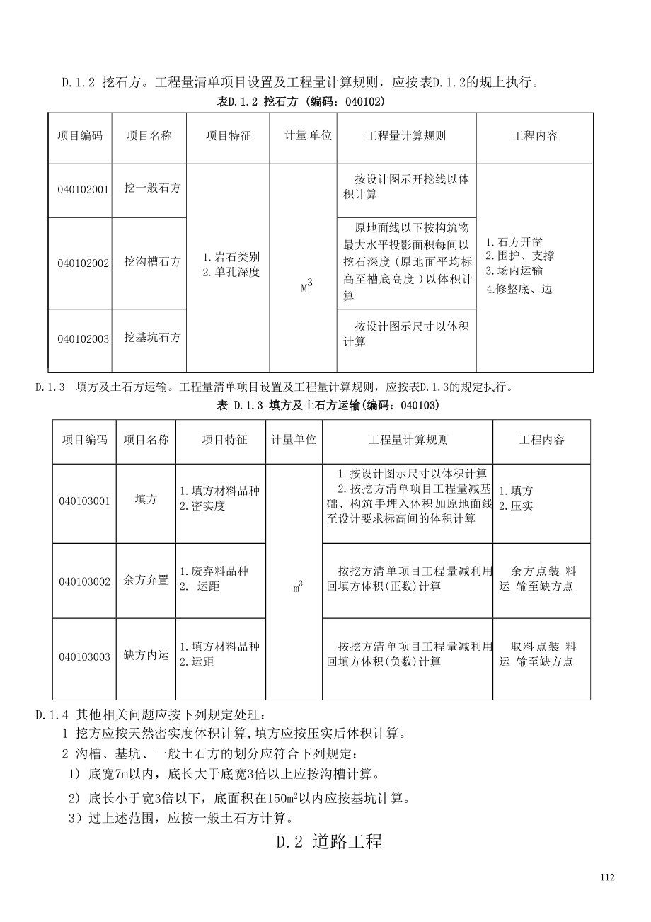 市政工程清单项目管理及计算管理知识规则.docx_第2页