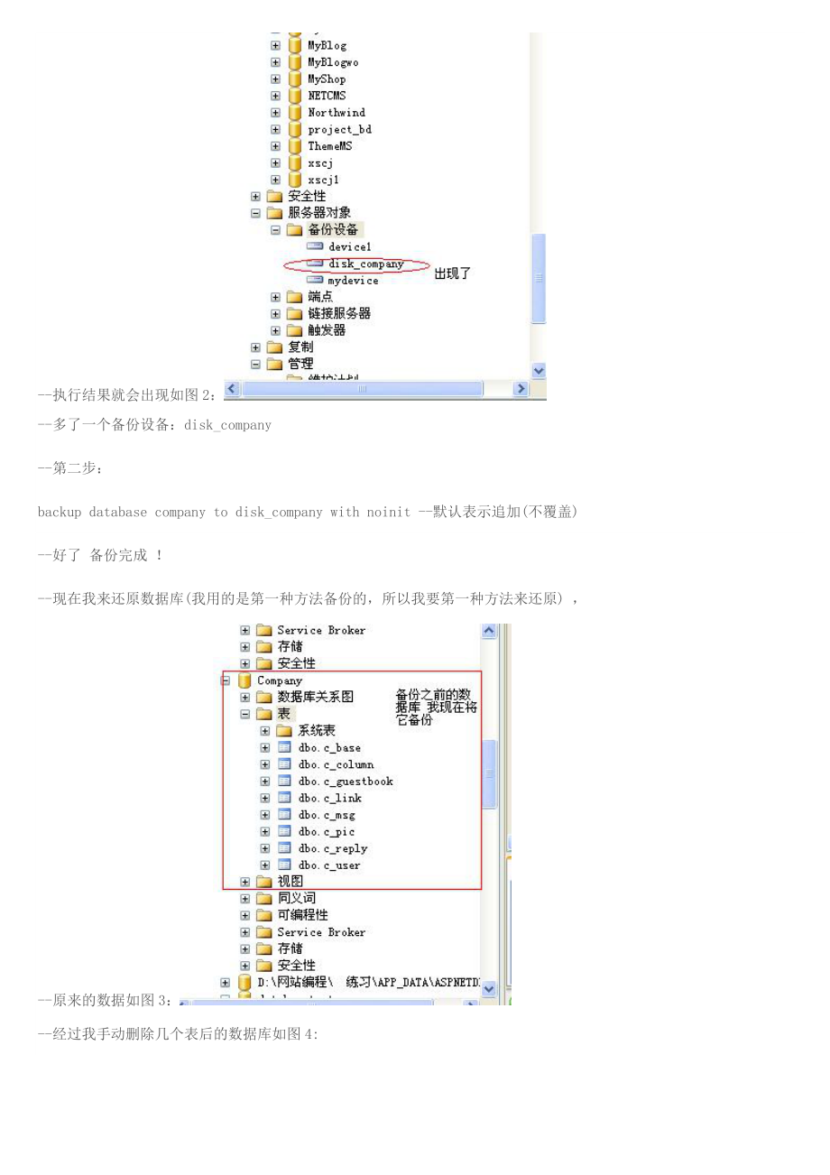 SQL Server数据库的备份与还原以及在项目中是怎样去实现的.docx_第2页