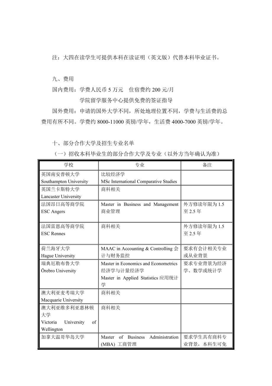 上海财经大学国际教育学院“11”专升硕项目合作方案.docx_第3页