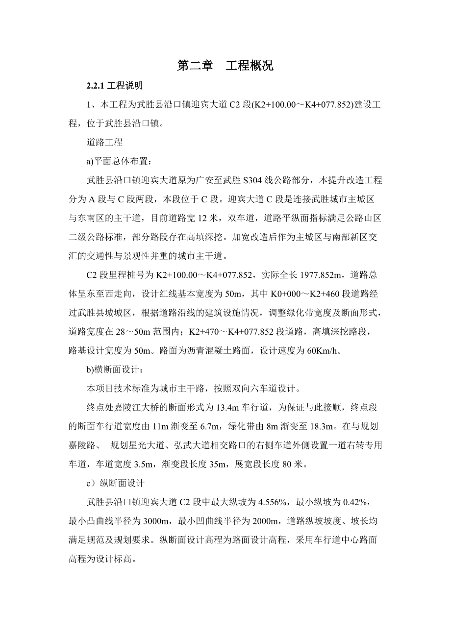 武胜县沿口镇迎宾大道C段基础设施及一级土地整理项目二.docx_第3页