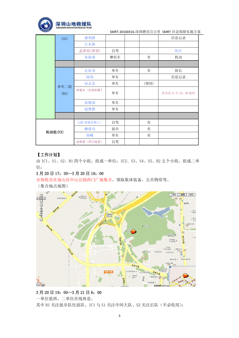 XXXX深圳磨房百公里SMRT应急保障实施方案.docx_第3页