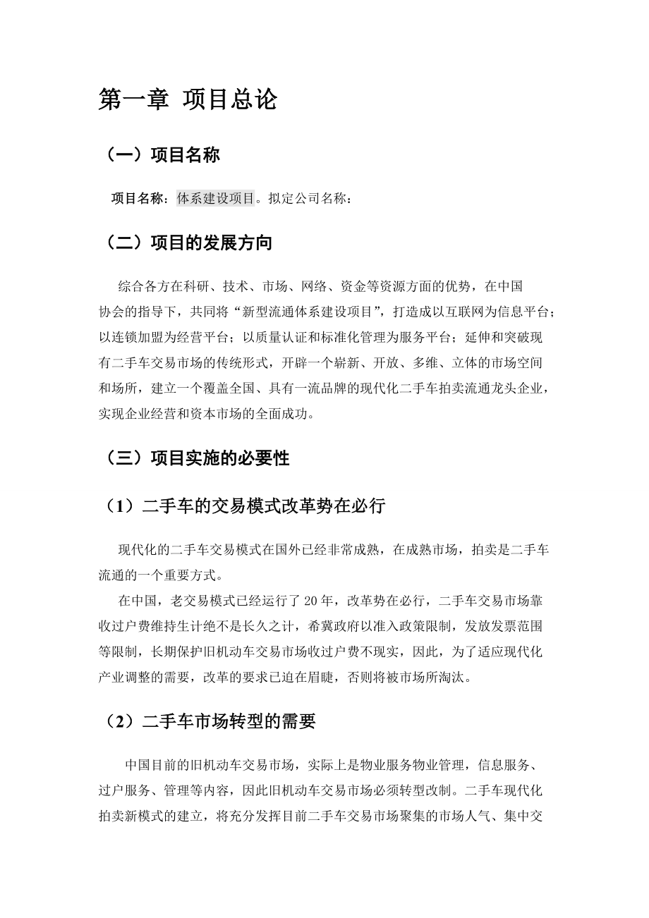 新型二手车流通体系建设商业计划书.docx_第3页