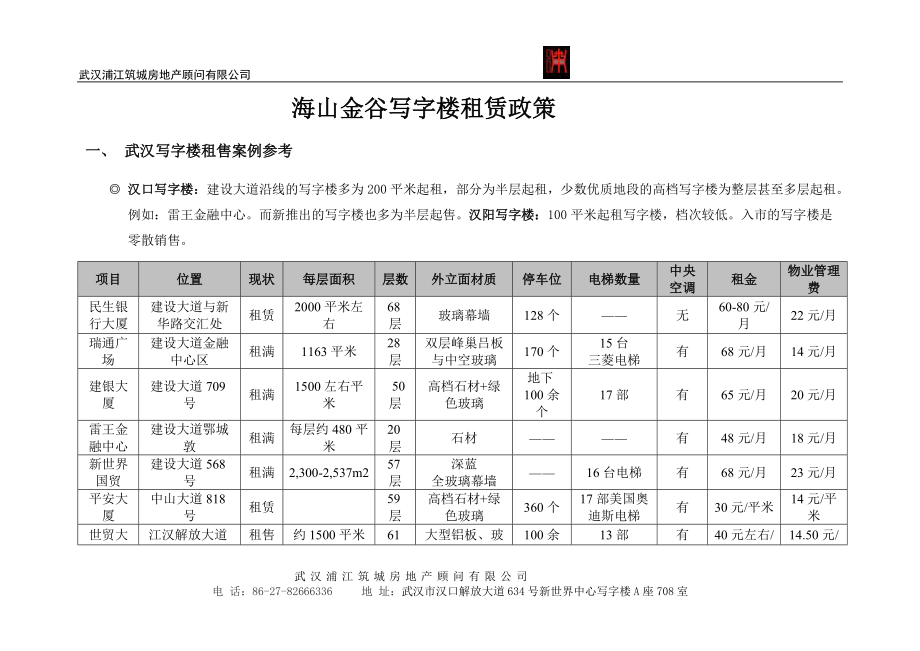 海山金谷写字楼招商方案.docx_第1页