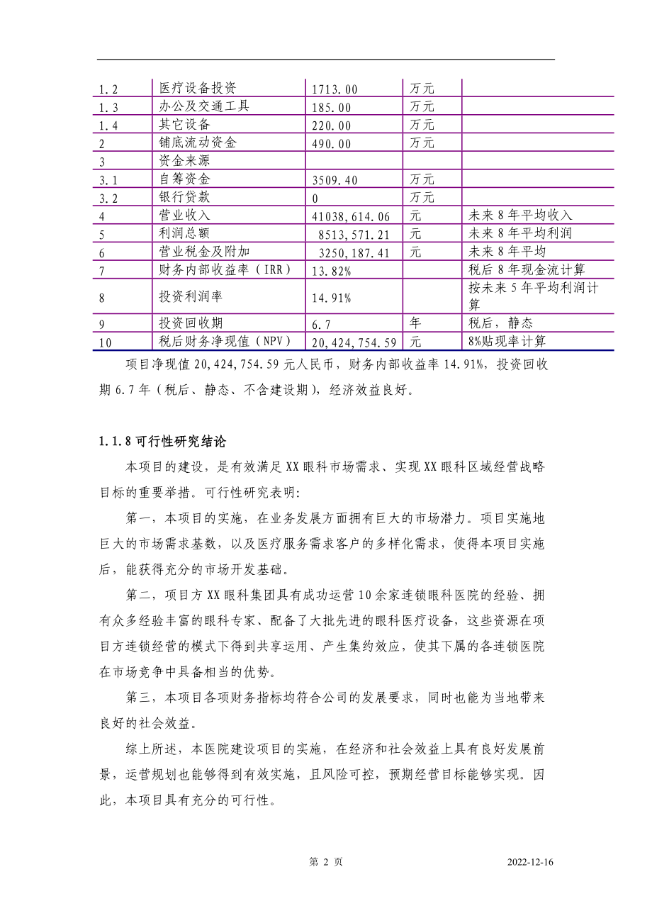 私人眼科医院建设商业计划书.docx_第3页