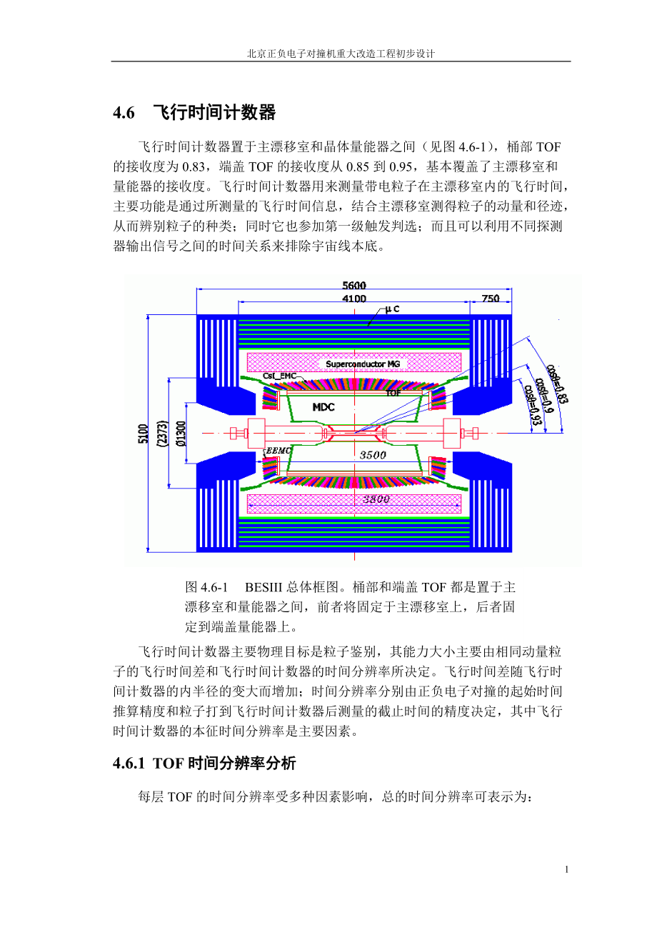 飞行时间系统是北京谱仪上区分粒子的主要装置.docx_第1页