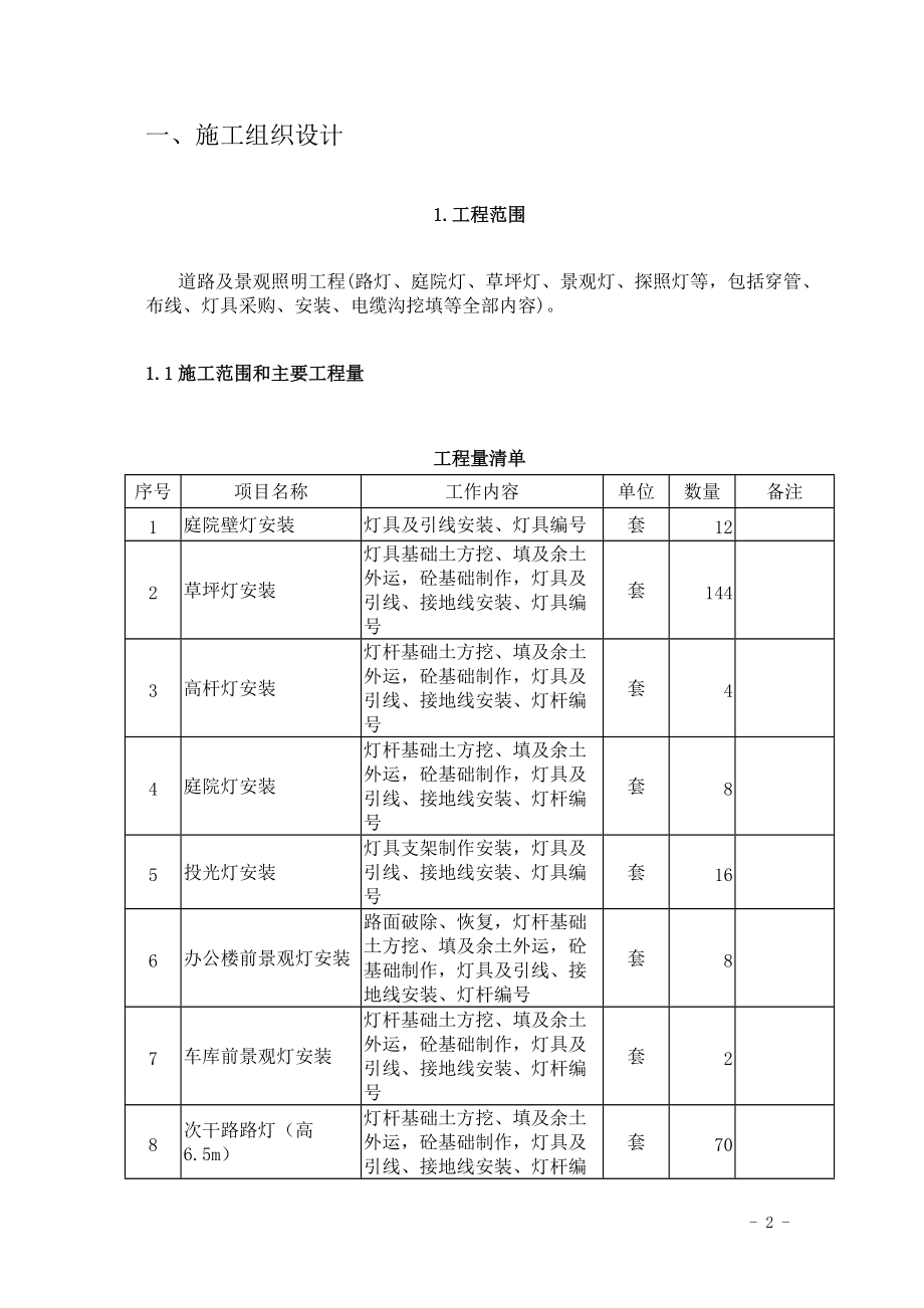 企业道路灯及景观照明灯工程投标书(DOC 126页).docx_第2页