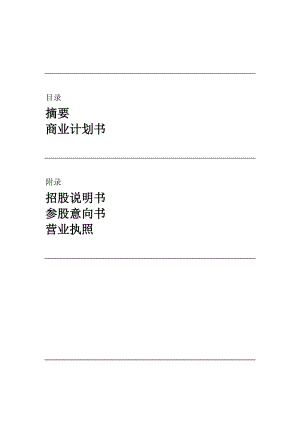 ××投资股份公司商业计划书(doc 82).docx