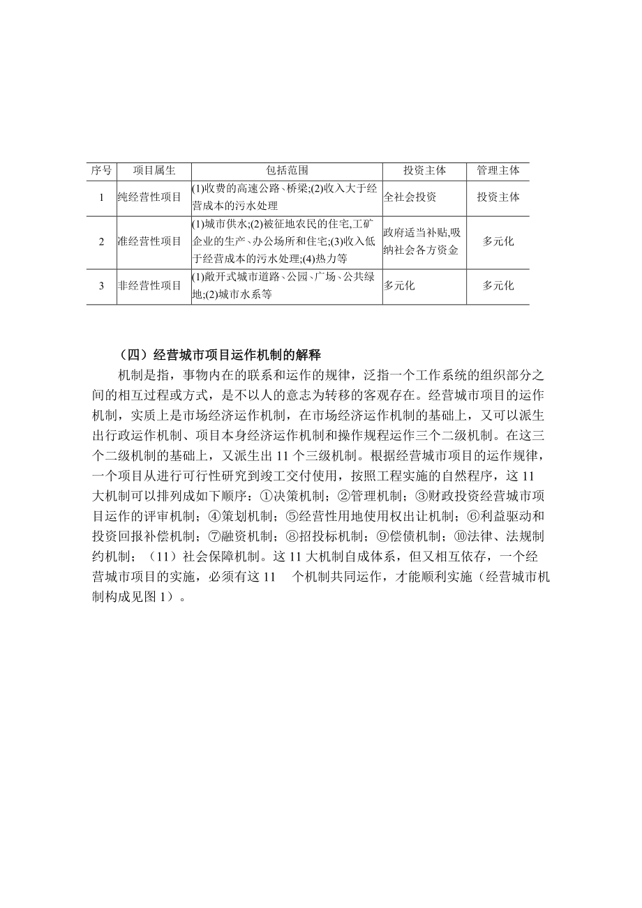 对建立经营城市项目运作机制的探讨.docx_第3页