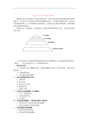 长虹企业战略分析(1).docx