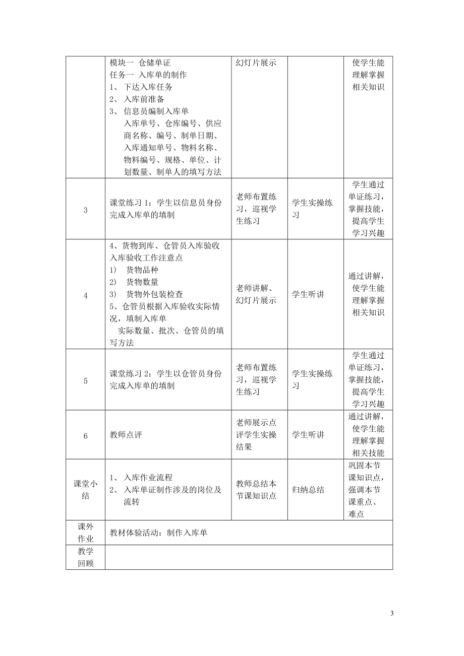 物流单证制作实务.第一版.电子教案(DOC68页).doc_第3页