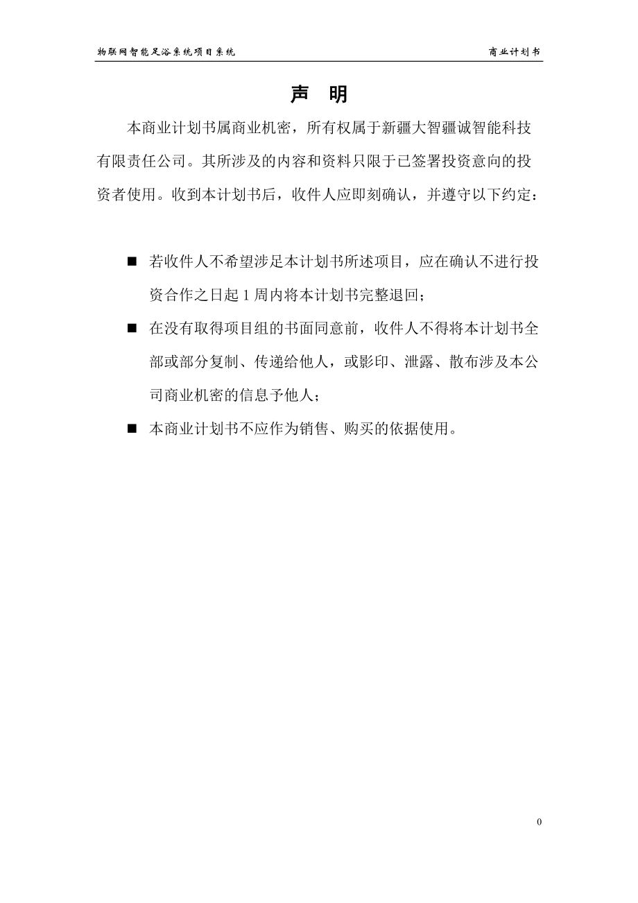 物联网智能足浴系统项目商业计划书.docx_第2页