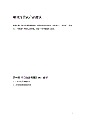 重庆天下城项目目定位及产品建议-61DOC-2M.docx