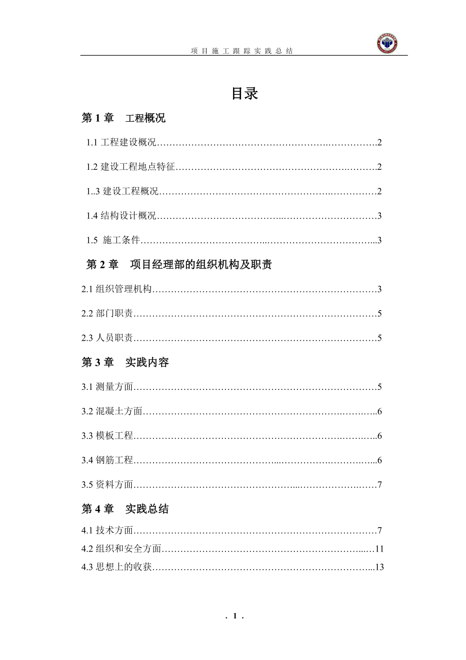 项目施工跟踪实践总结模版.docx_第2页