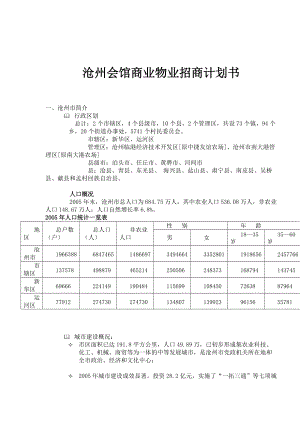 某市商业物业招商计划书.docx