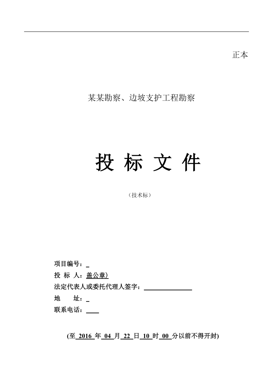 勘察项目投标文件(技术部分).docx_第1页