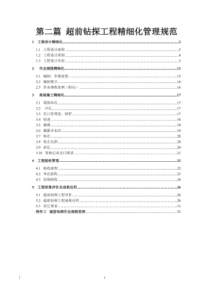 井下超前钻探工程精细化管理规范.docx