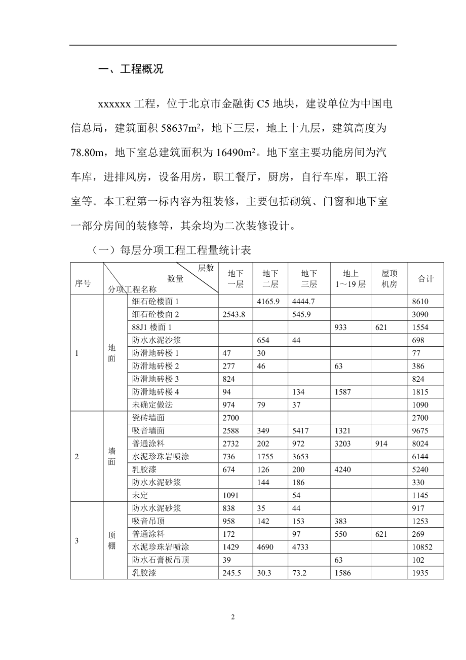 电信大楼装修施工组织设计概况.docx_第3页