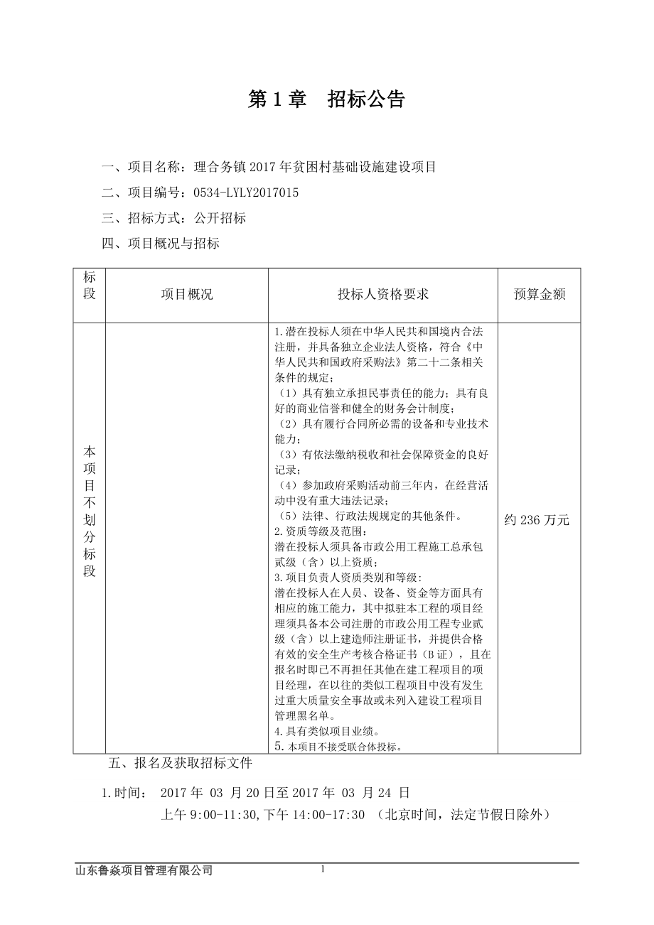 某贫困村基础设施建设项目招标文件.docx_第3页