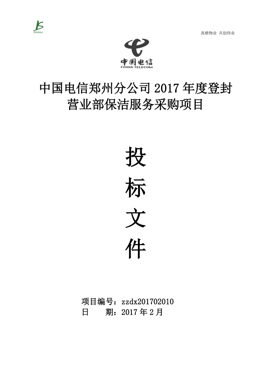 电信投标书(嵩楷)-正本.docx_第1页