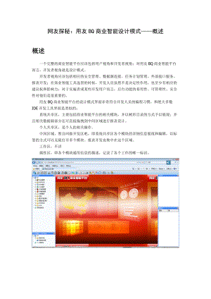 用友BQ商业智能平台设计模式——概述.docx