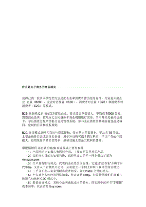 试谈电子商务的商业模式.docx