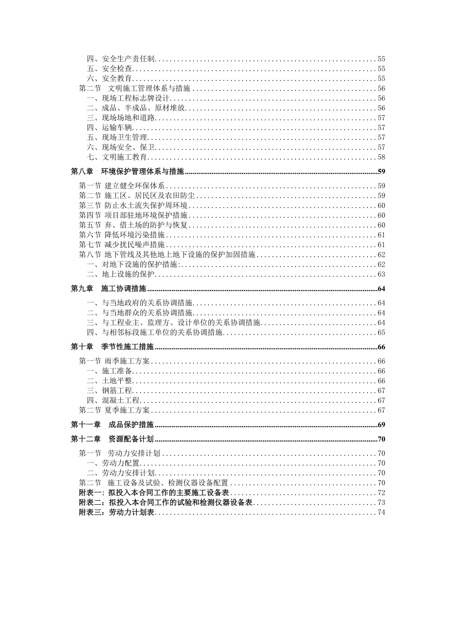 镇土地开垦项目施工组织设计.docx_第2页