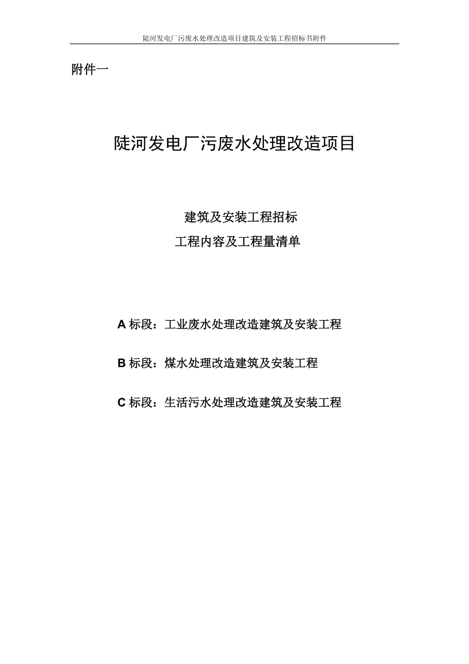 电厂污废水处理改造项目招标文件.docx_第1页