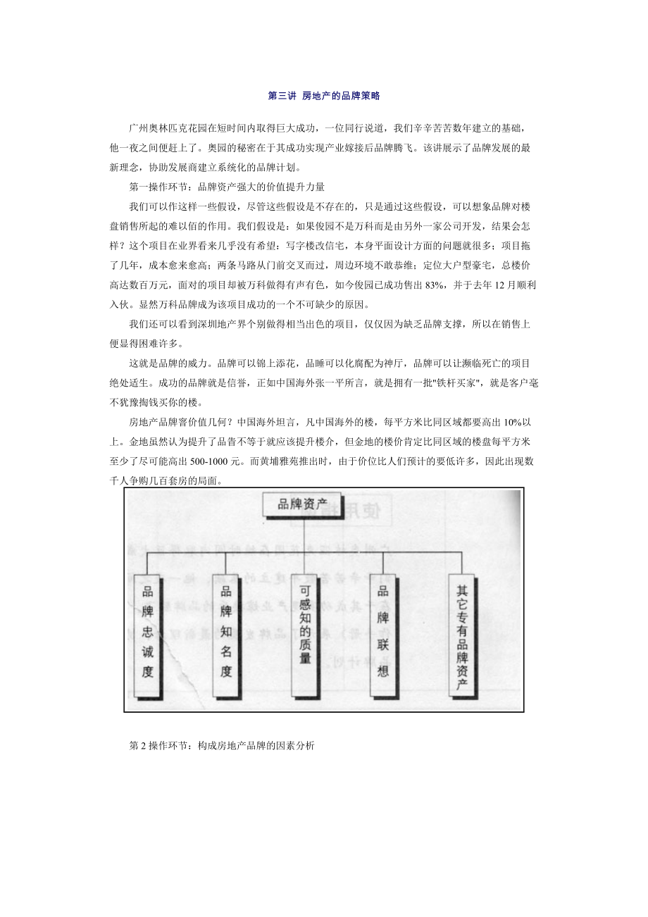 房地产的品牌策略.docx_第1页