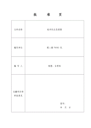 钻井队应急预案.docx