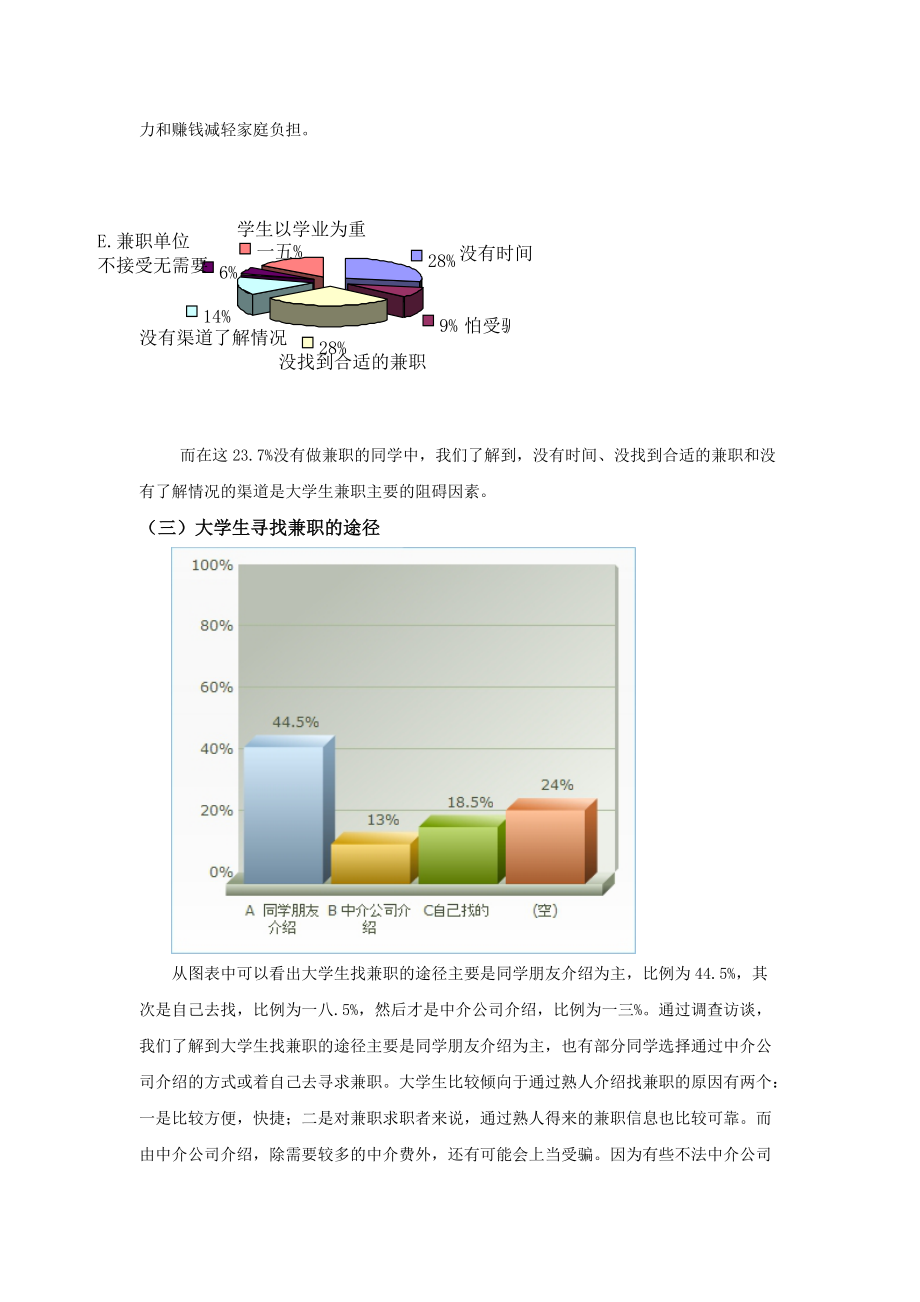 关于大学生兼职现况的调查报告.docx_第3页