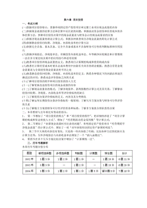 项目投资历年考题解析(doc 87).docx