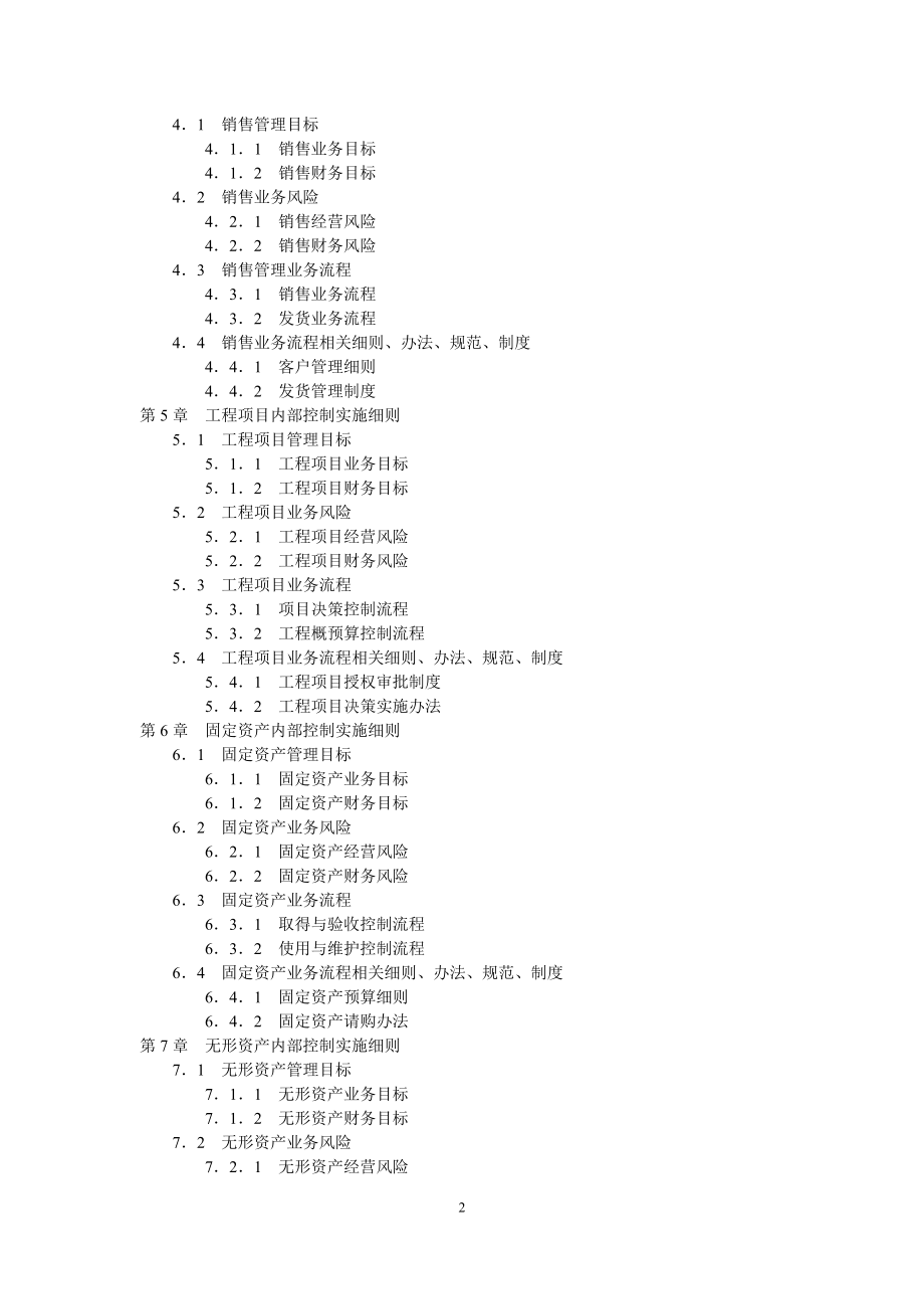 某企业内部控制实施细则手册大全.docx_第2页