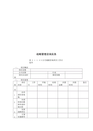 某公司战略管理咨询实务.docx