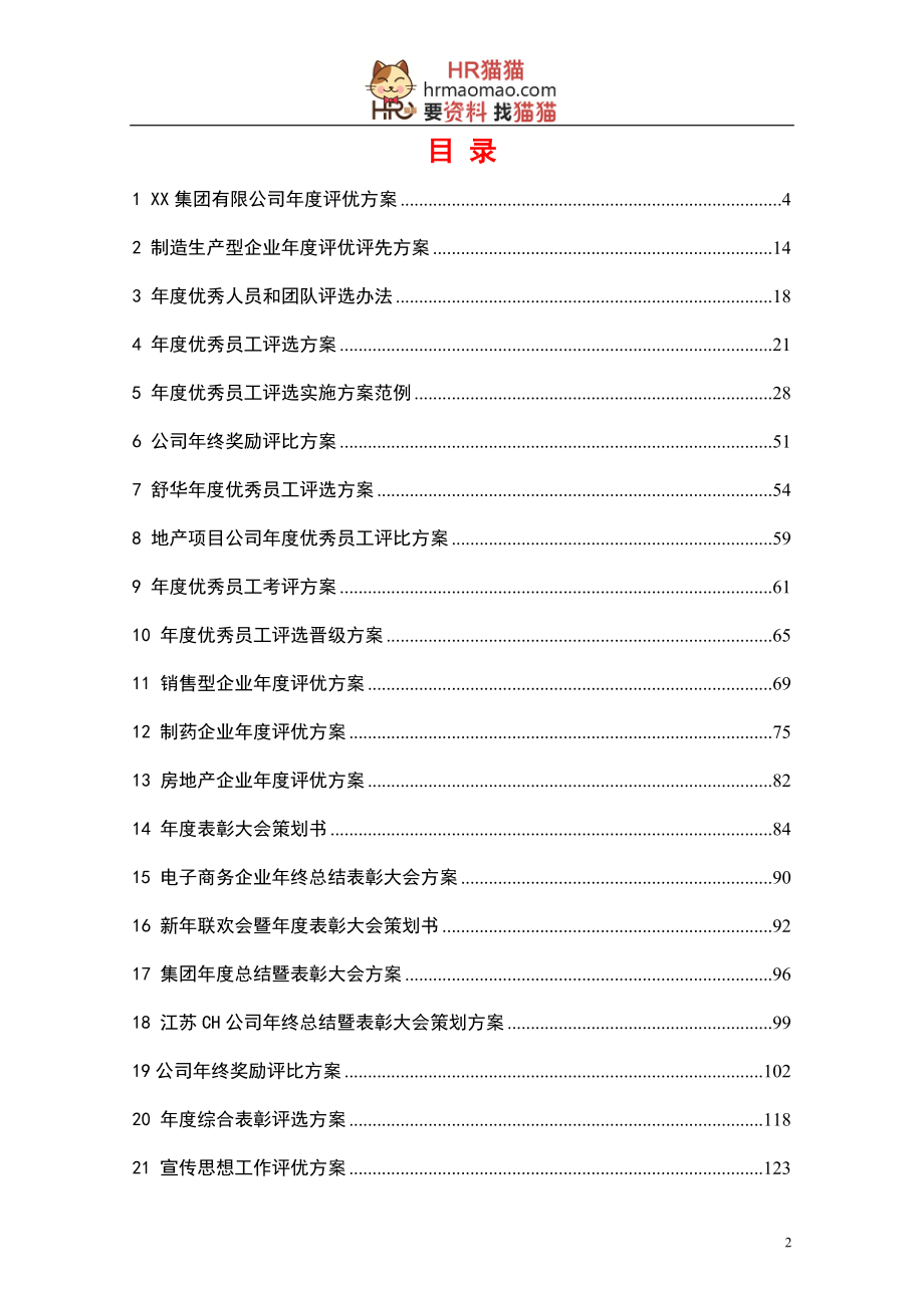 某公司年度评优与表彰制度和方案汇编.docx_第2页