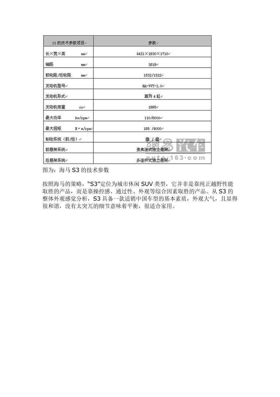 海马首款SUVS3明年3月上市.docx_第3页