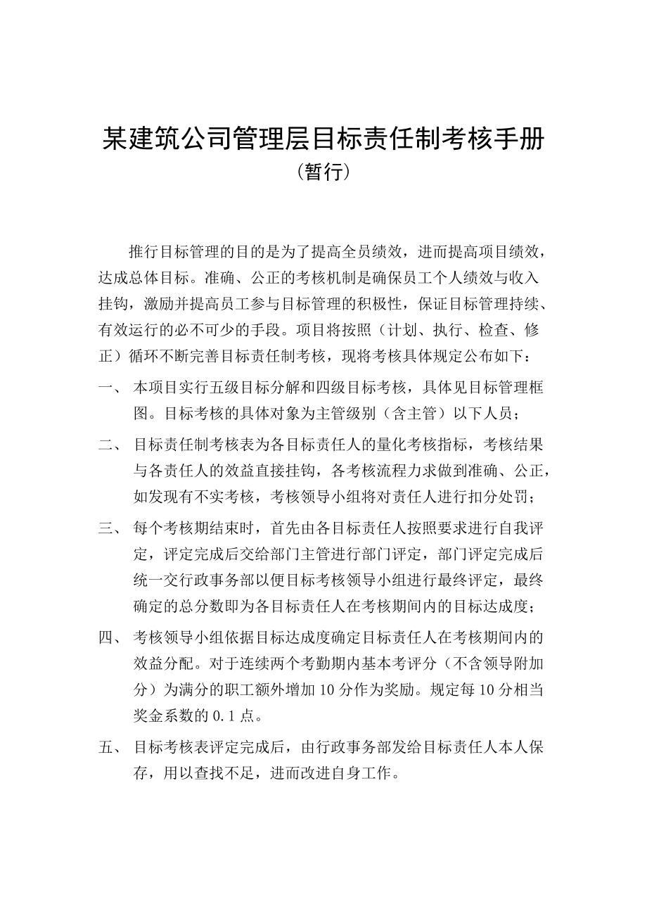 某建筑公司员工绩效考核手册.docx_第1页