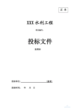 水利投标文件.docx