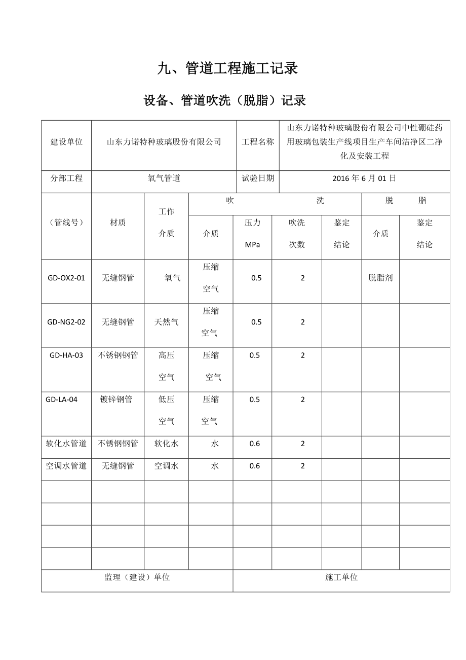 管道施工记录.docx_第1页