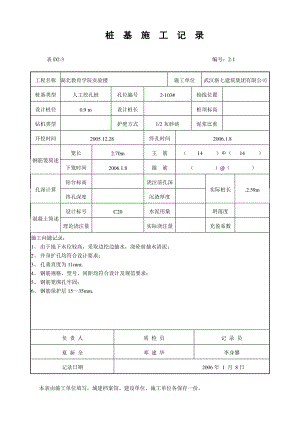 桩基施工记录.docx