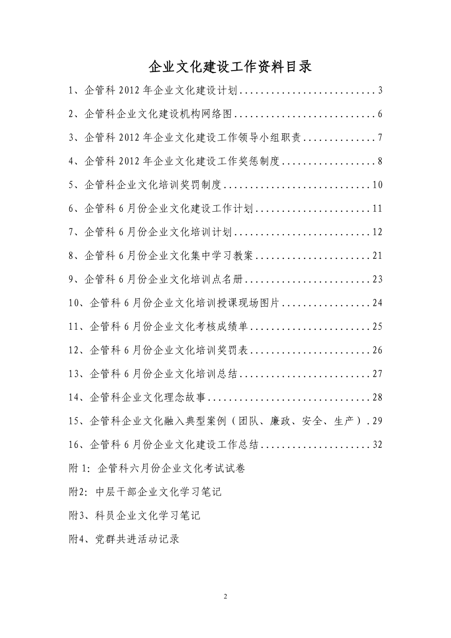 企业文化建设工作资料目录.docx_第2页