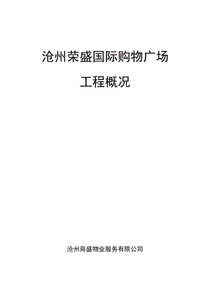 沧州国购工程概况.docx