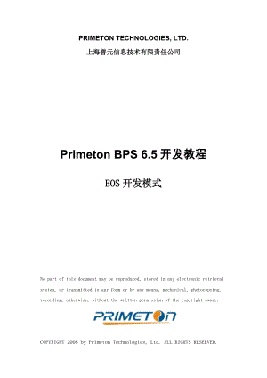 (流程开发)PrimetonBPS6.5开发教程(DOC80页).doc