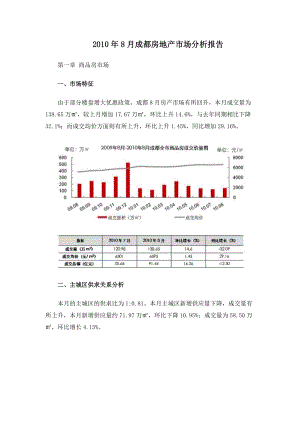 XXXX年8月成都房地产市场分析报告_21页.docx