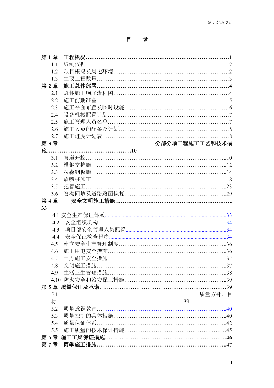 雨污分流施工组织方案.docx_第1页