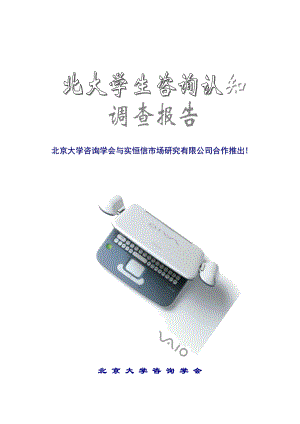 北京大学咨询产业认知调研报告.docx