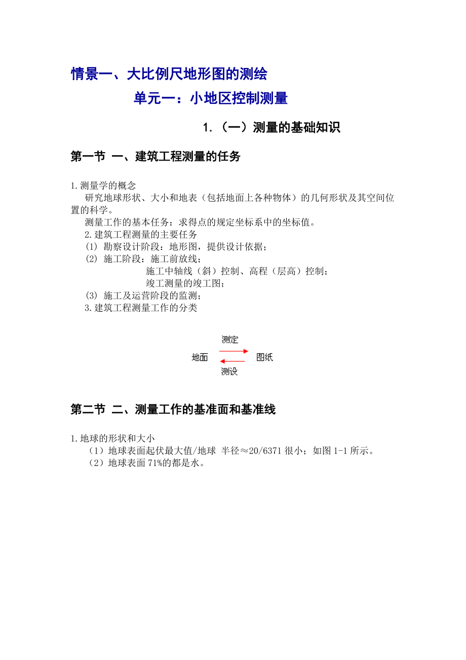 建筑工程测量--教案.docx_第1页